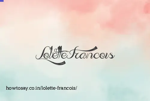 Lolette Francois