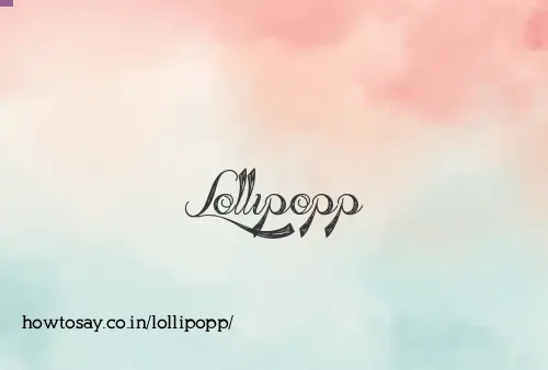 Lollipopp