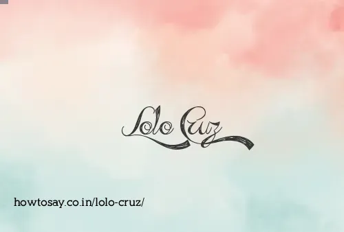 Lolo Cruz