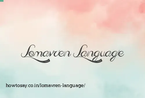 Lomavren Language