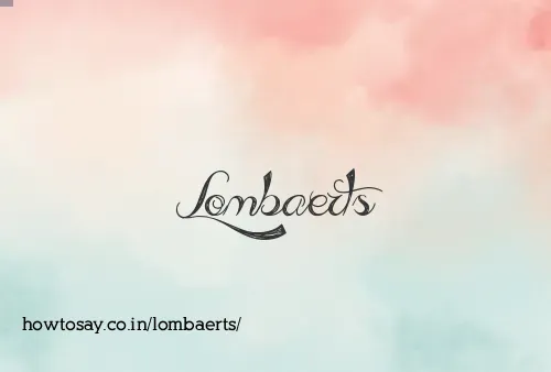 Lombaerts
