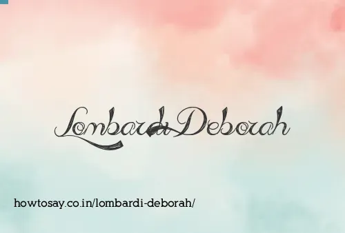 Lombardi Deborah