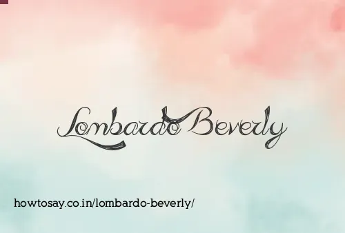 Lombardo Beverly