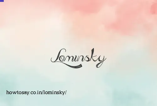 Lominsky