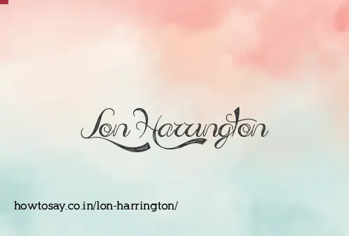 Lon Harrington