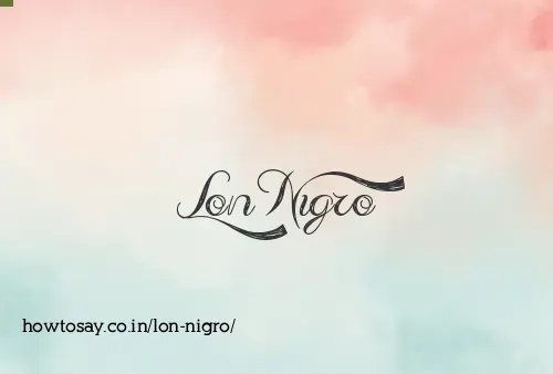 Lon Nigro