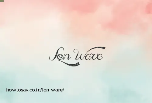 Lon Ware
