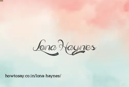 Lona Haynes