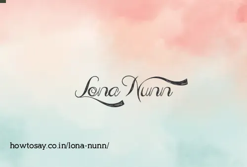 Lona Nunn