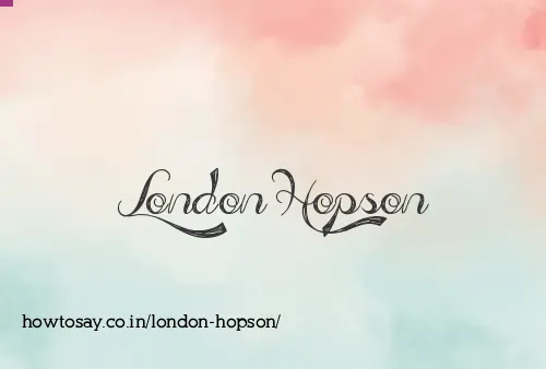 London Hopson