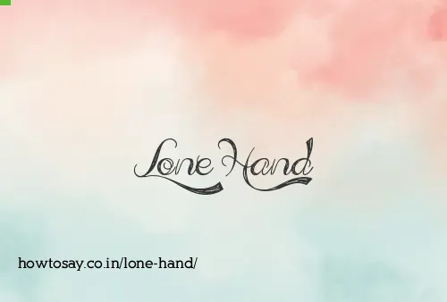 Lone Hand