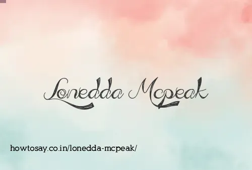 Lonedda Mcpeak