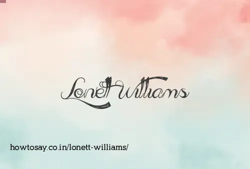 Lonett Williams