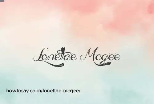 Lonettae Mcgee