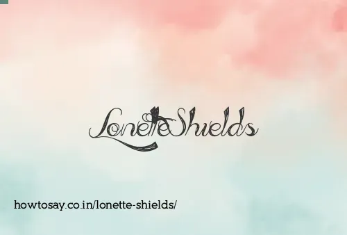 Lonette Shields
