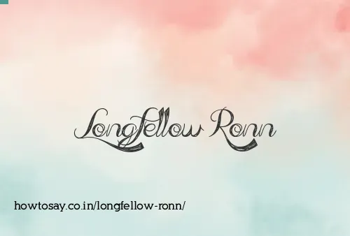 Longfellow Ronn