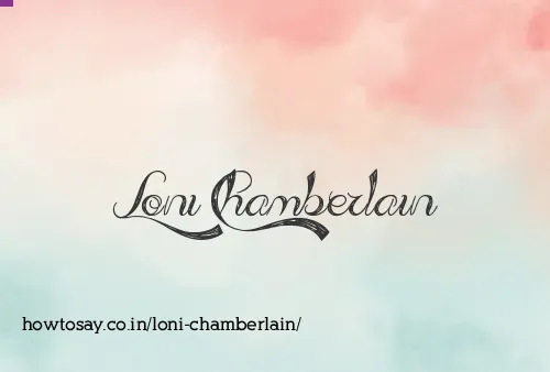 Loni Chamberlain