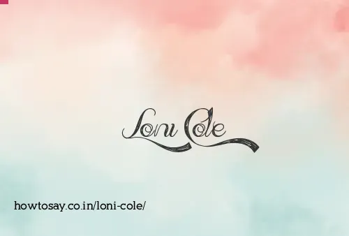 Loni Cole