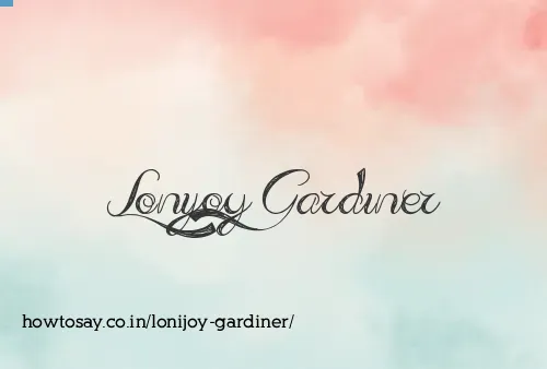Lonijoy Gardiner
