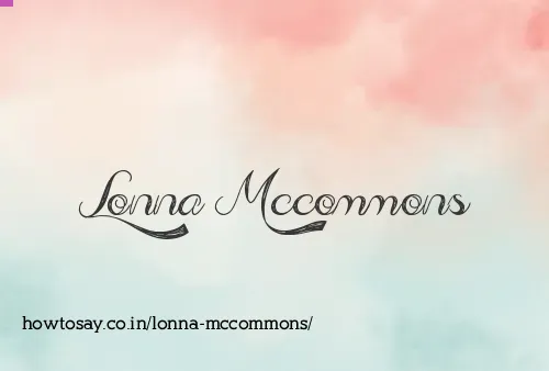 Lonna Mccommons