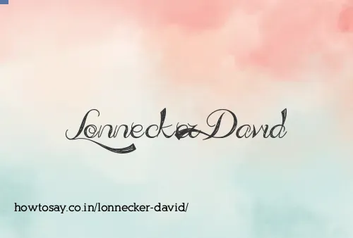 Lonnecker David