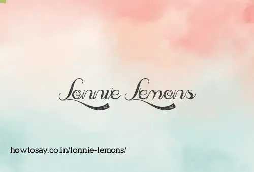 Lonnie Lemons