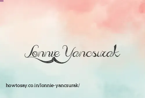 Lonnie Yancsurak