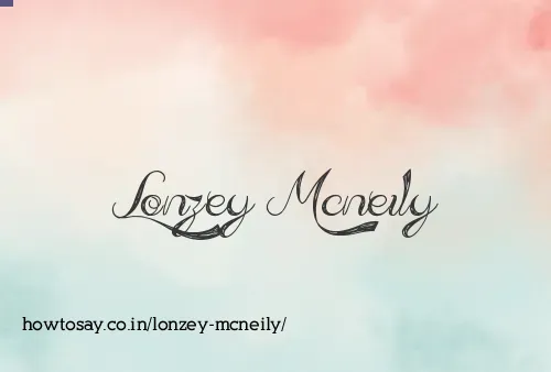 Lonzey Mcneily
