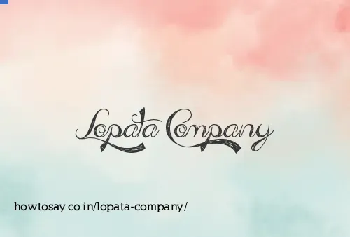 Lopata Company