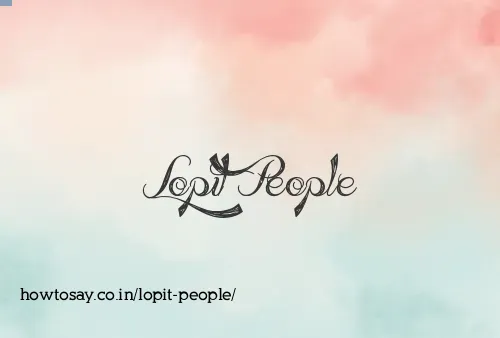 Lopit People