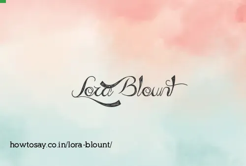 Lora Blount