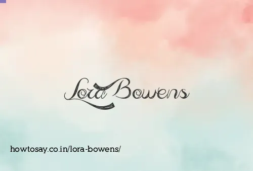 Lora Bowens