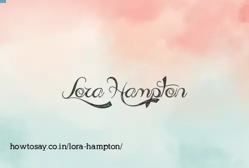 Lora Hampton