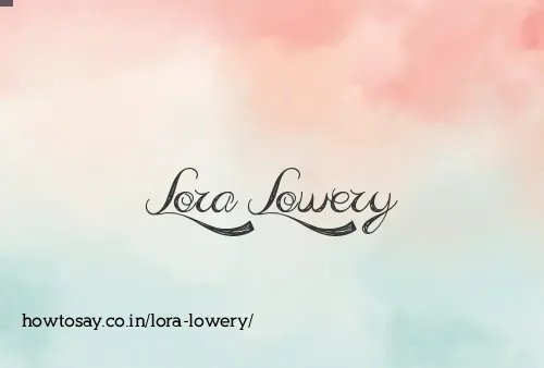 Lora Lowery