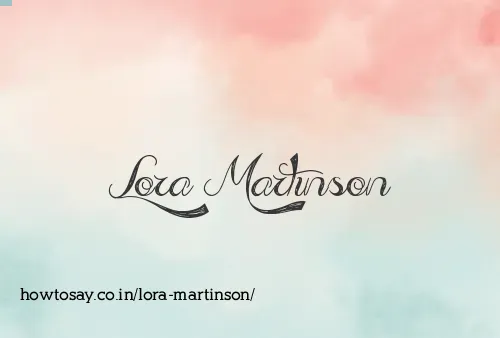 Lora Martinson