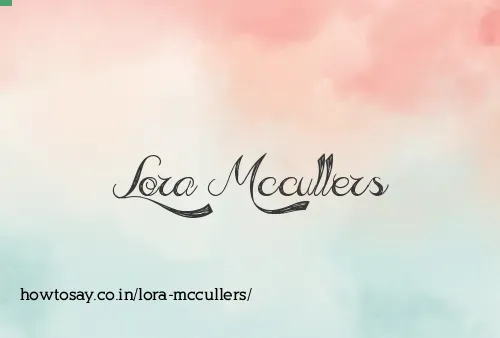 Lora Mccullers