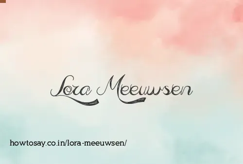Lora Meeuwsen