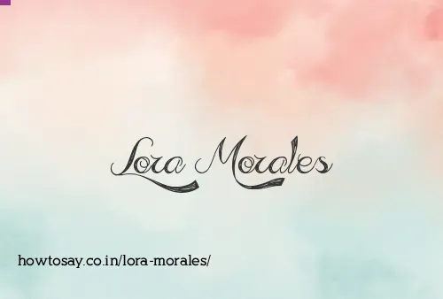 Lora Morales