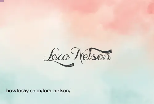 Lora Nelson