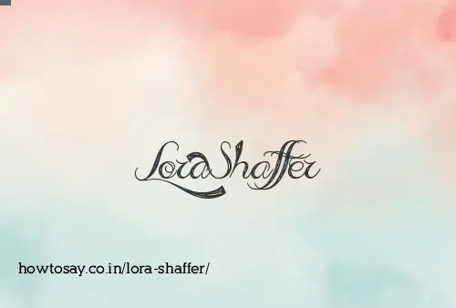 Lora Shaffer