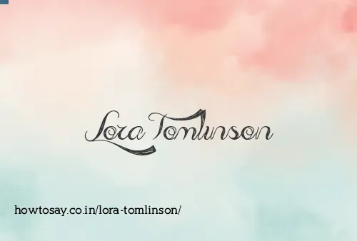 Lora Tomlinson