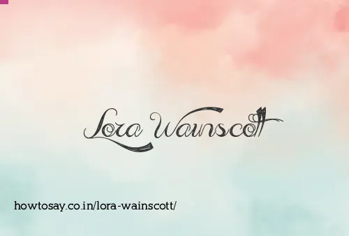 Lora Wainscott