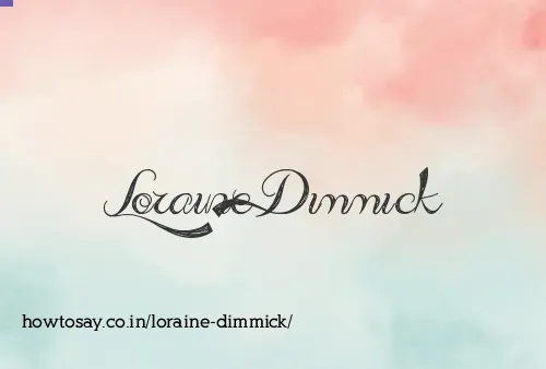 Loraine Dimmick