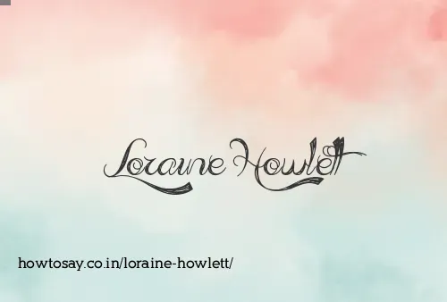 Loraine Howlett
