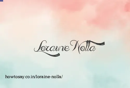 Loraine Nolla