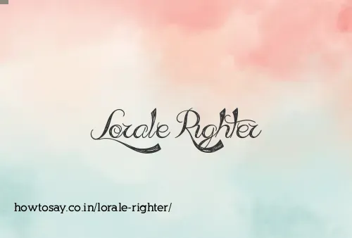 Lorale Righter