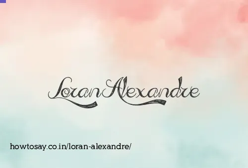 Loran Alexandre
