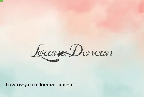 Lorana Duncan