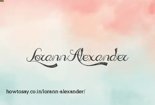 Lorann Alexander