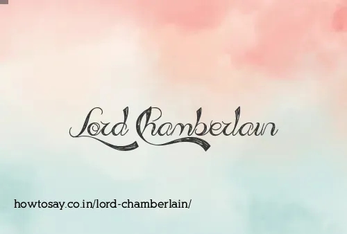 Lord Chamberlain